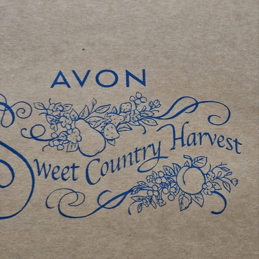 New Vintage Avon Mugs, Apple Series Sweet Country Harvest Ceramic Pedestal Mugs - Picture 3 of 6